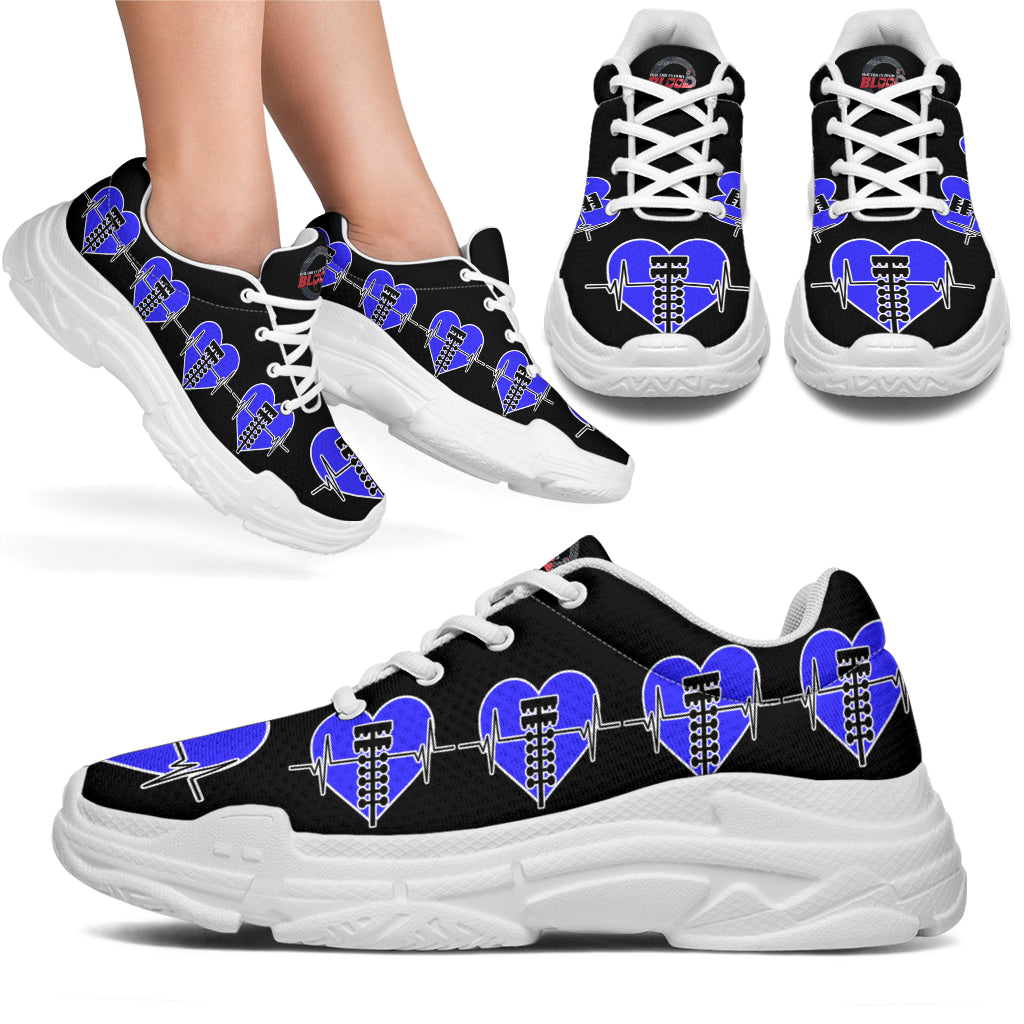 Drag Racing Heartbeat Chunky Sneakers