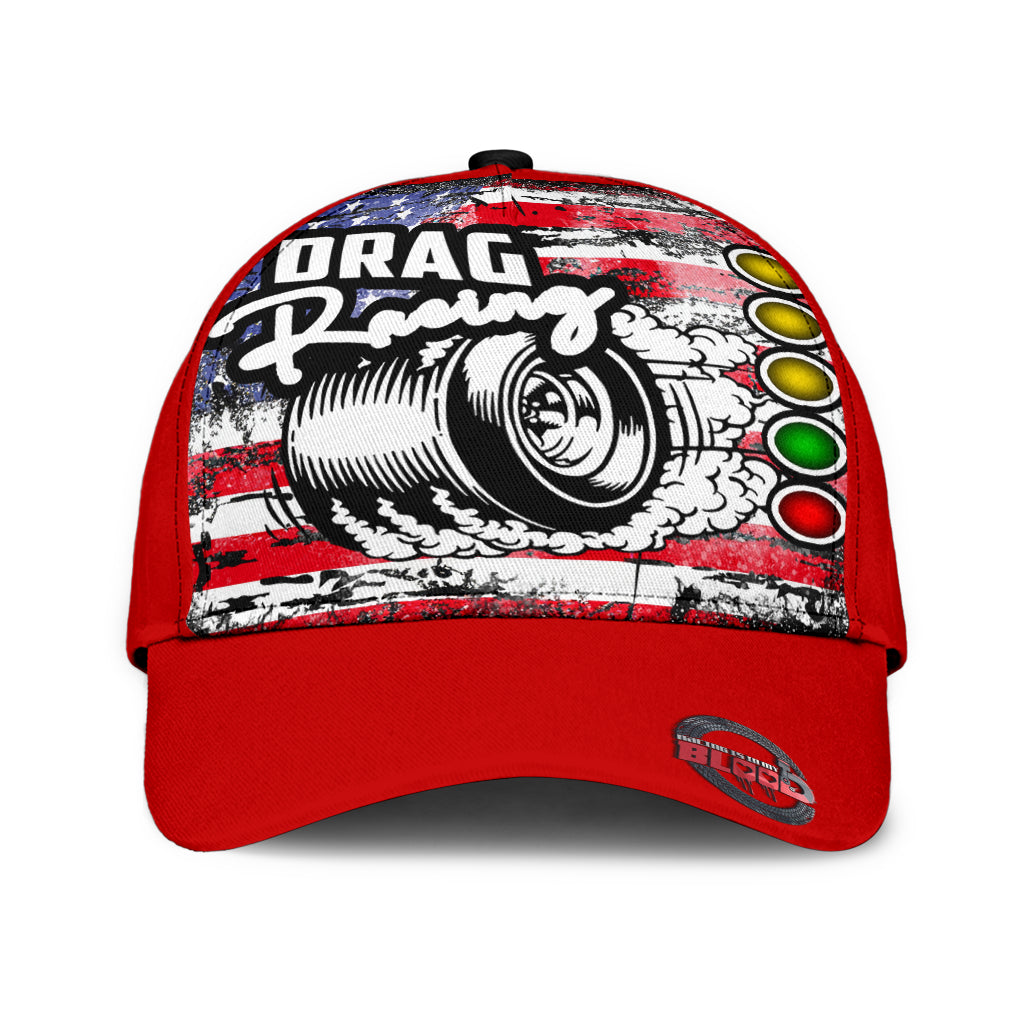 USA Drag Racing Classic Cap Red