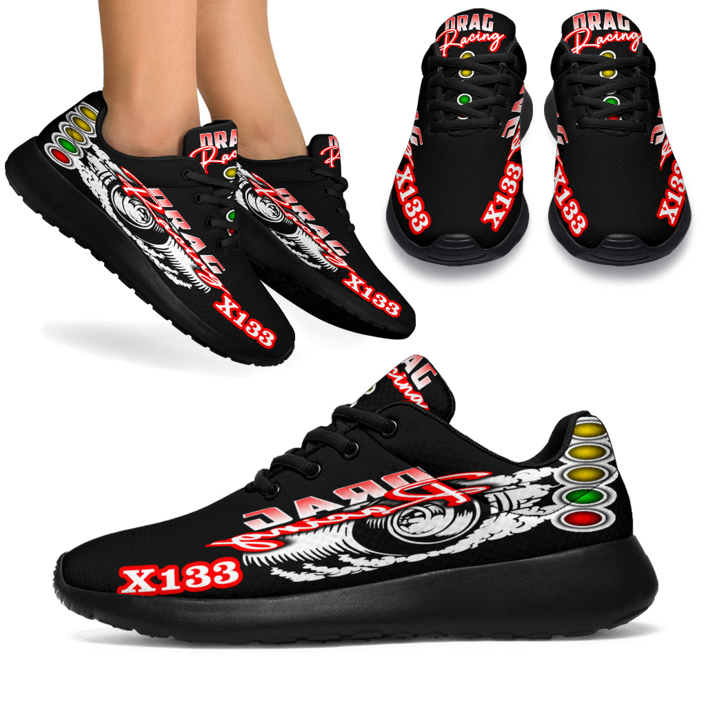 Custom drag racing sneakers x133