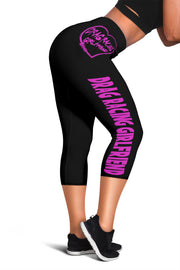 Drag Racing Girlfriend Heart Women's Capris