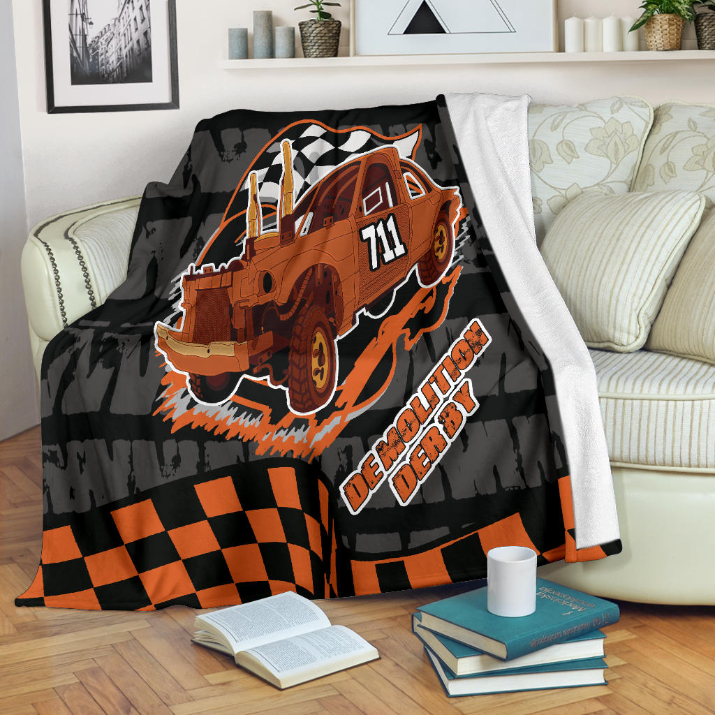 Custom demolition derby blanket N711