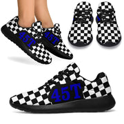 custom checkered racing sneakers
