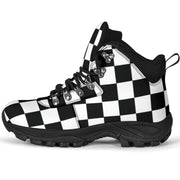 Racing Checkered Alpine Boots