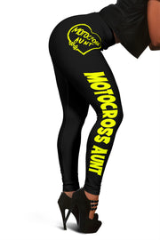 Motocross Aunt Heart Leggings