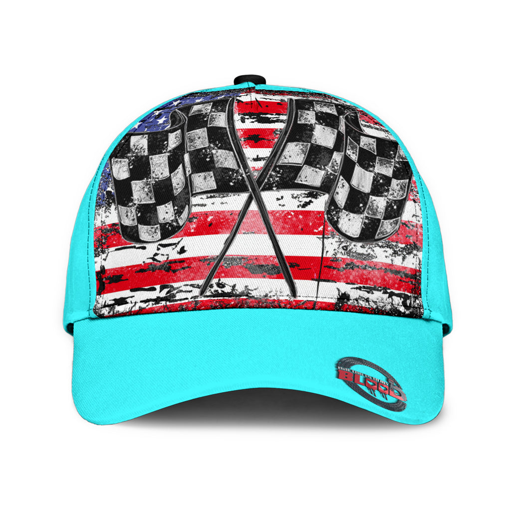 USA Racing Checkered Flag Classic Cap