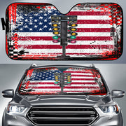 Drag Racing USA Windshield Sun Shade