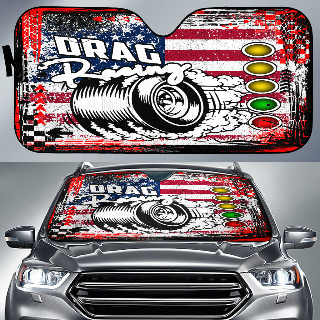 Drag Racing USA Windshield Sun Shade