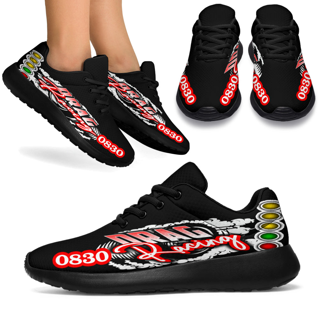 custom drag racing sneakers number 0830