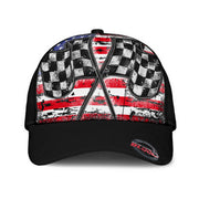 Racing Checkered USA Flag Classic Cap