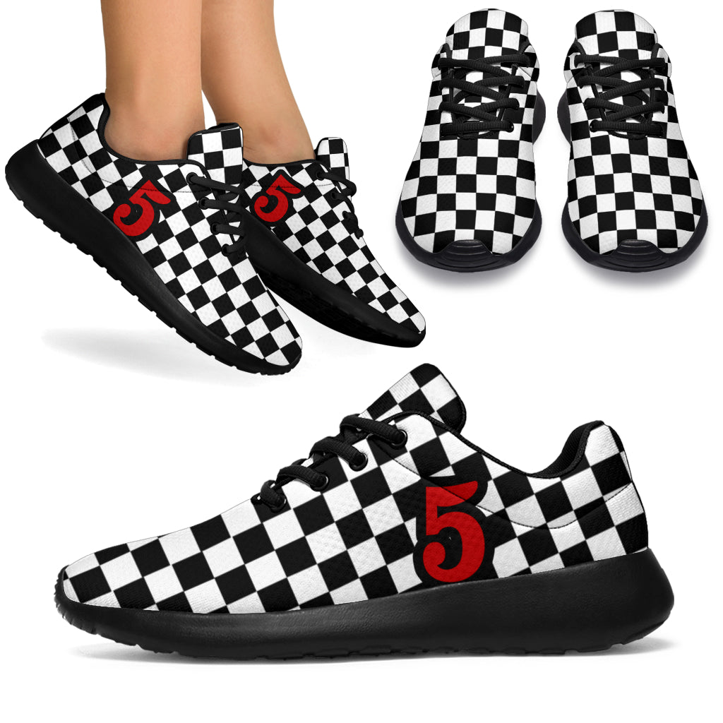 custom racing sneakers number 5