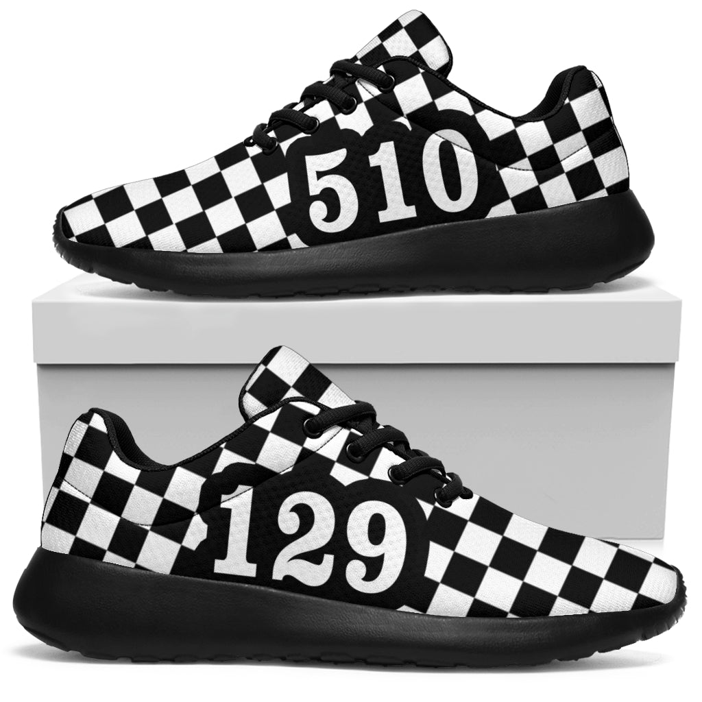 custom racing sneakers number 129/510