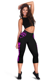 Drag Racing Wife Heart Women's Capris