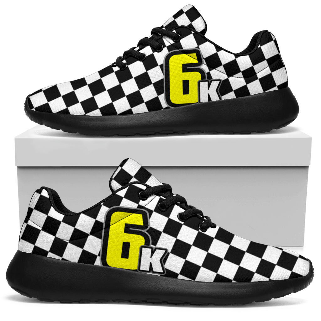 custom racing sneakers number 6k