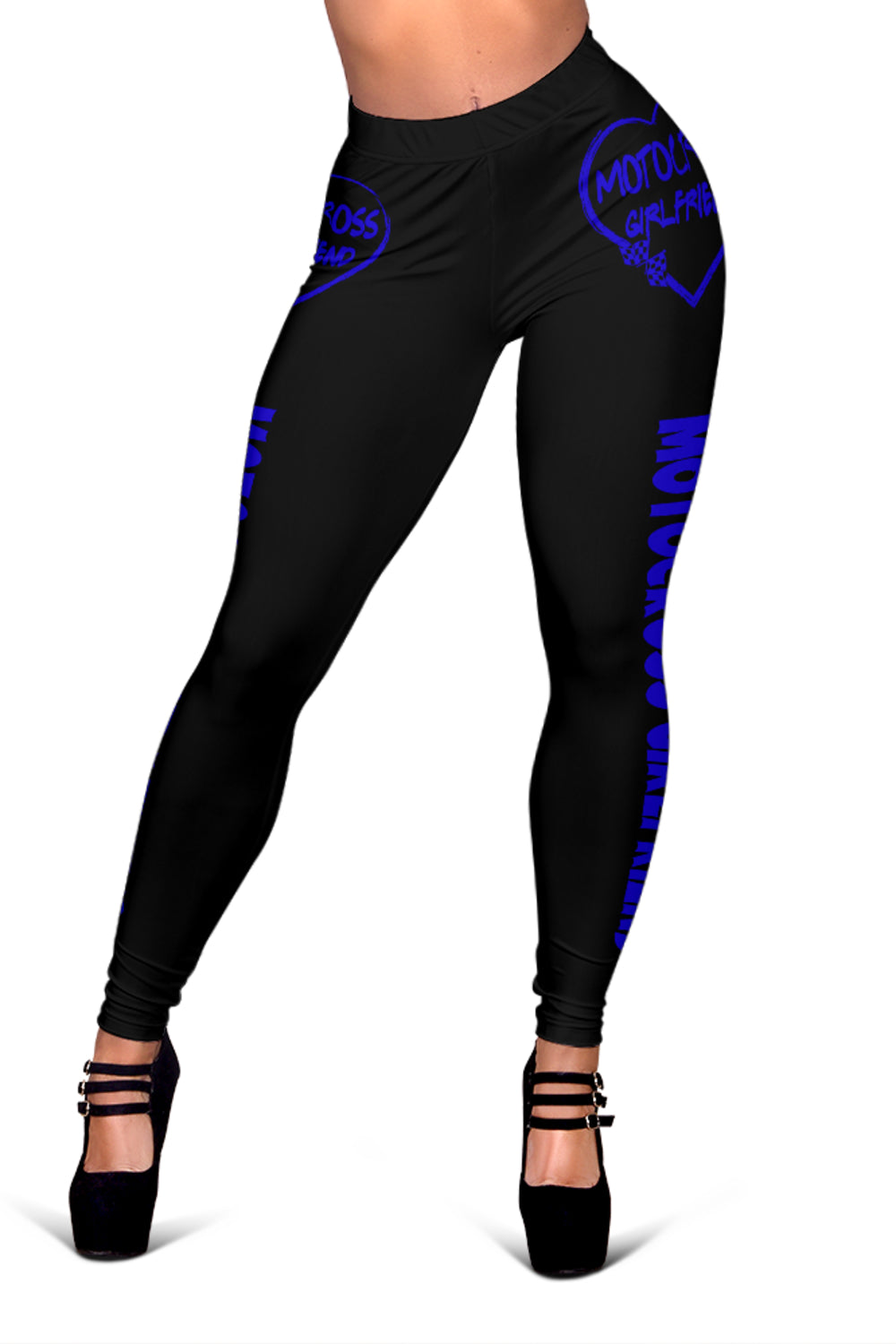 Motocross Girlfriend Heart Leggings