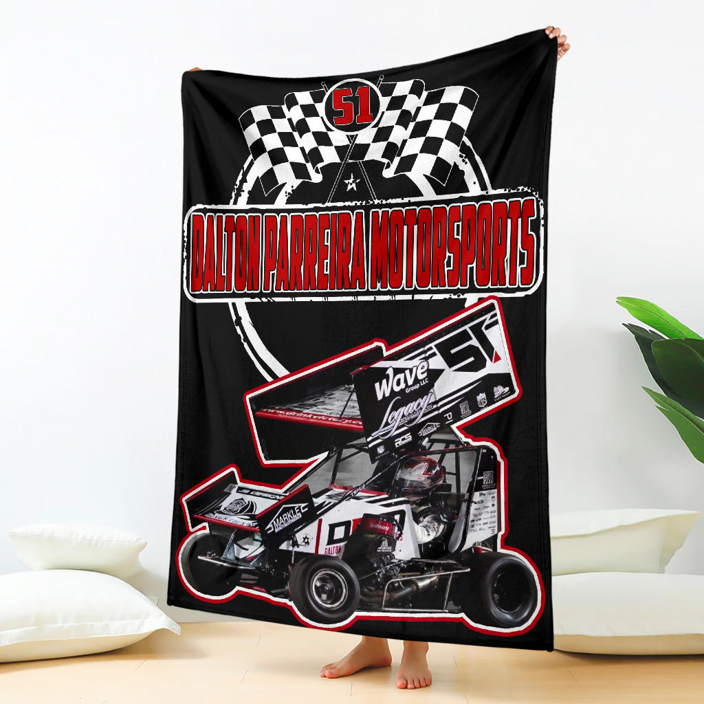 Custom Dalton Parreira Motorsports Blanket