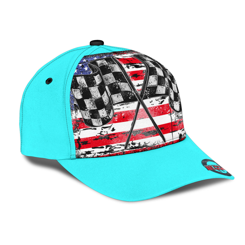 USA Racing Checkered Flag Classic Cap