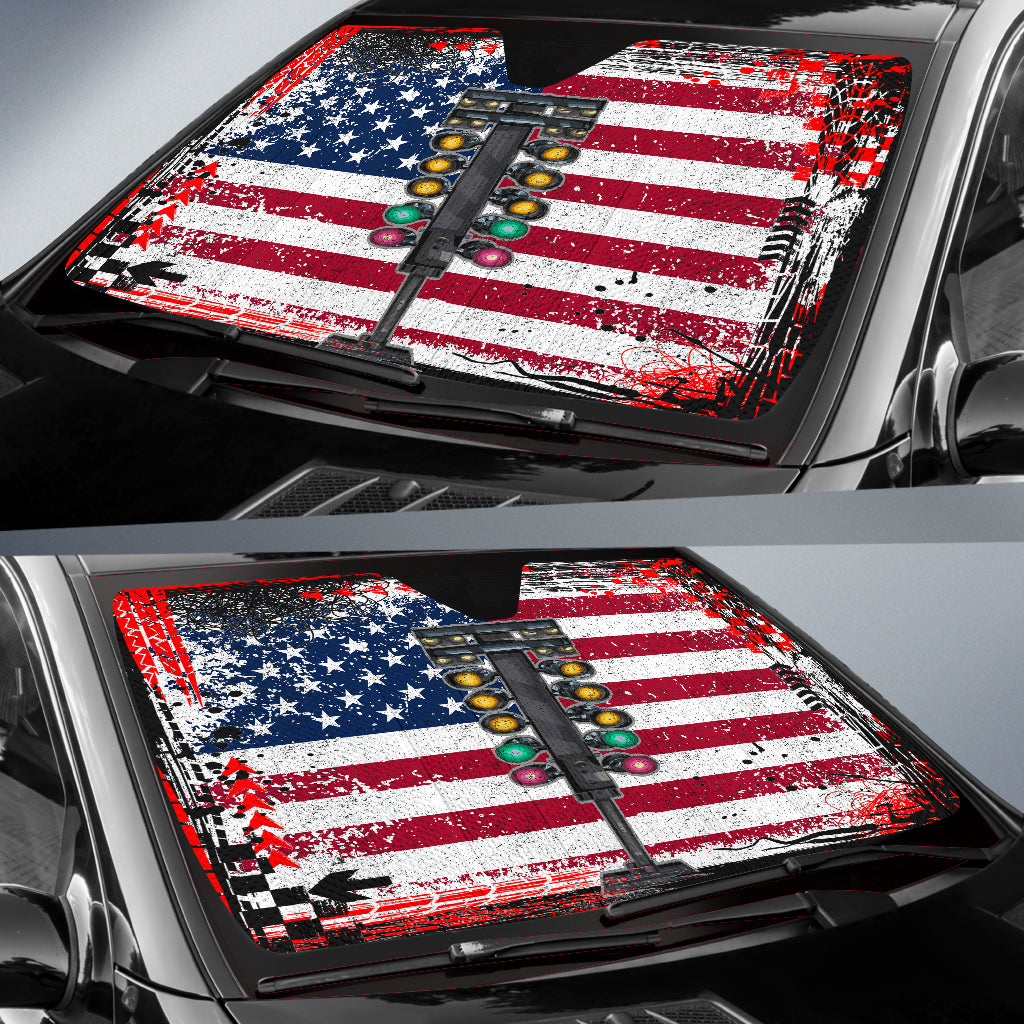 Drag Racing USA Windshield Sun Shade