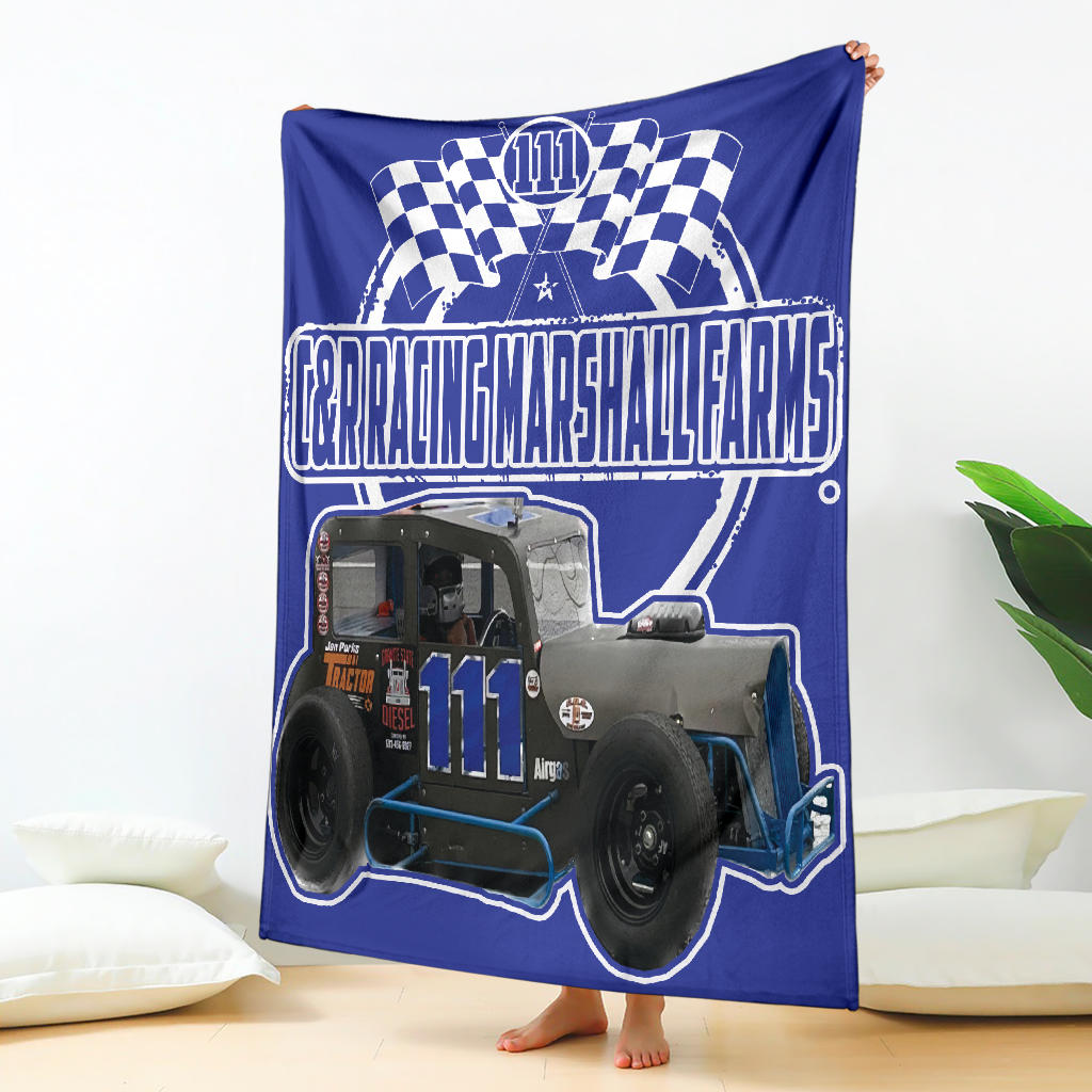 Custom C&R Racing Marshall Farms Blanket