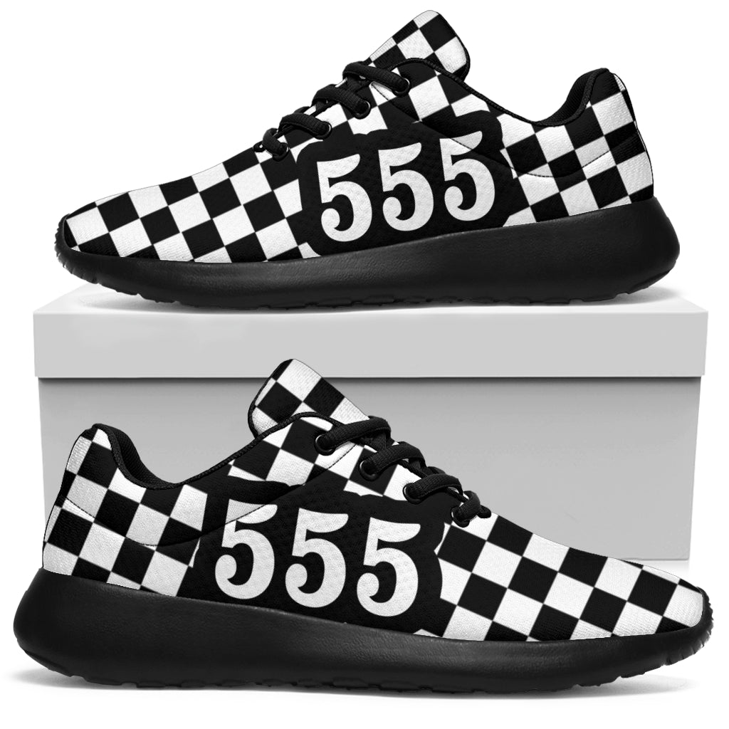 custom racing sneakers number 555