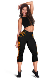 Drag Racing Girl Heart Women's Capris