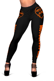 Motocross Girl Heart Leggings