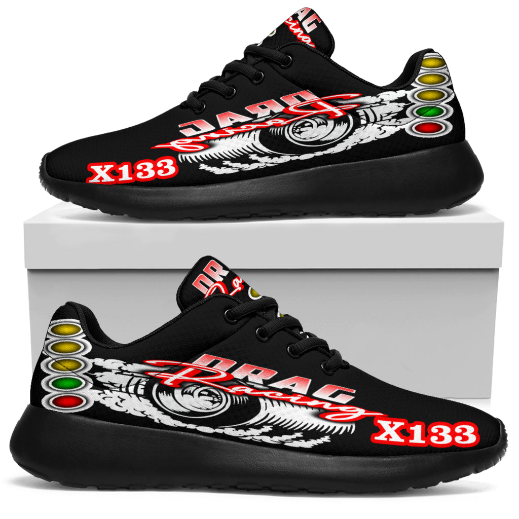 Custom drag racing sneakers x133
