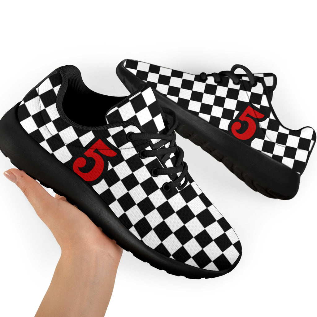 custom racing sneakers number 5