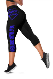 Drag Racing Girlfriend Heart Women's Capris