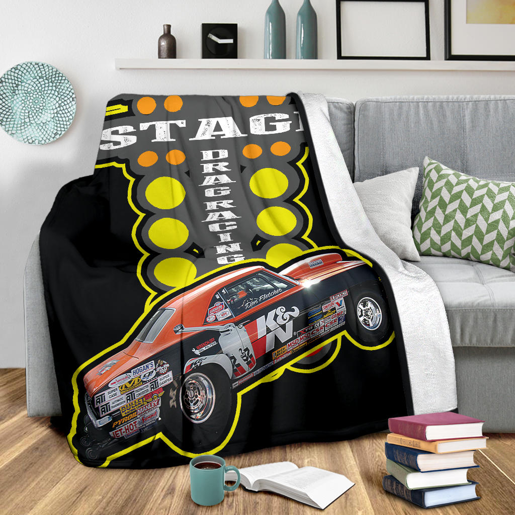 custom drag racing blanket