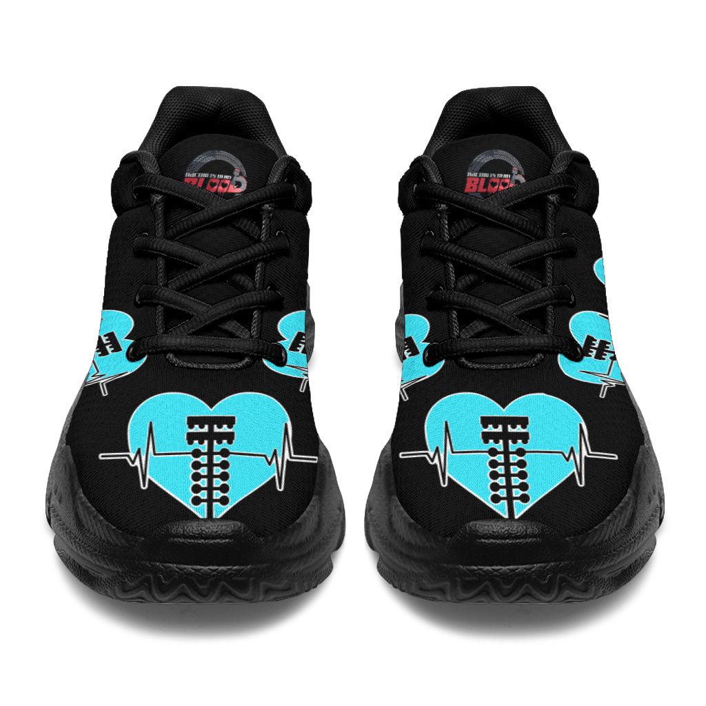 Drag Racing Heartbeat Chunky Sneakers