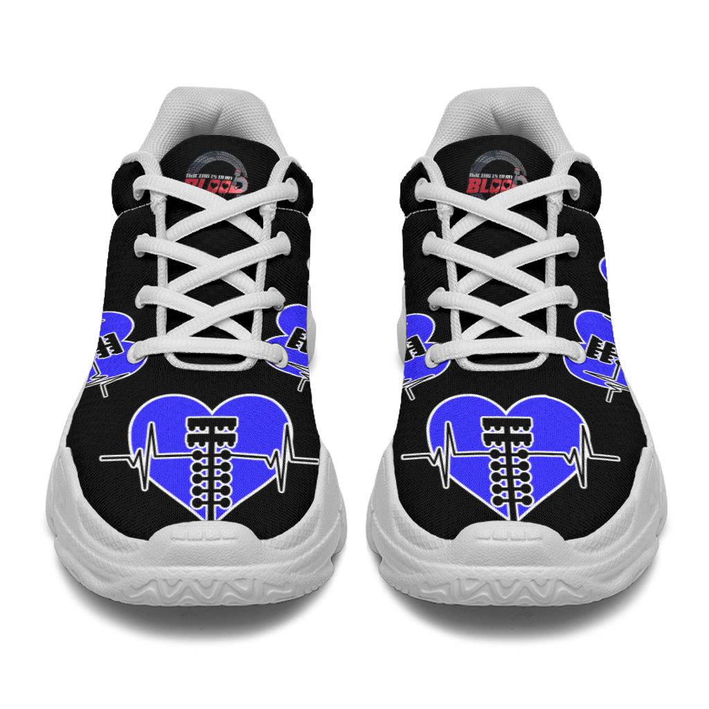 Drag Racing Heartbeat Chunky Sneakers