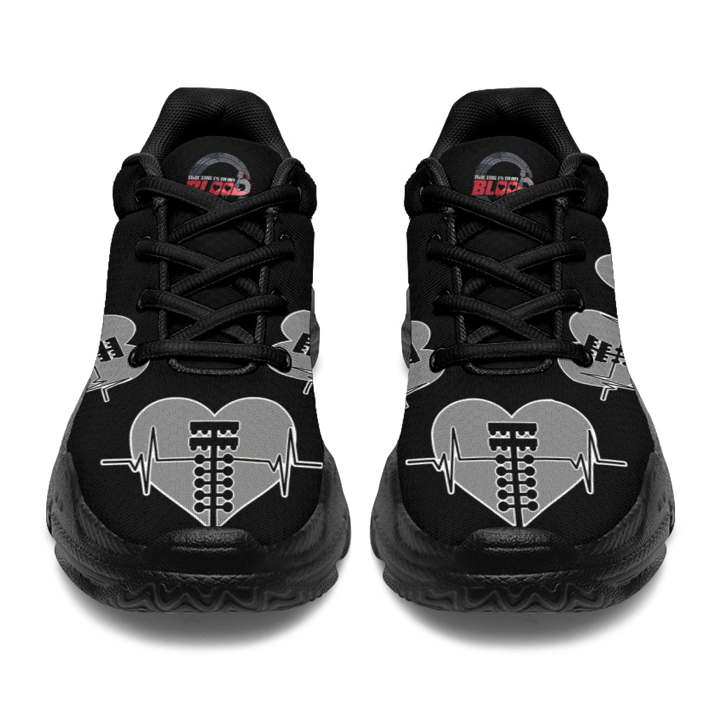 Drag Racing Heartbeat Chunky Sneakers