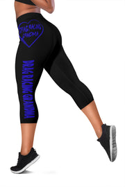 Drag Racing Grandma Heart Women's Capris