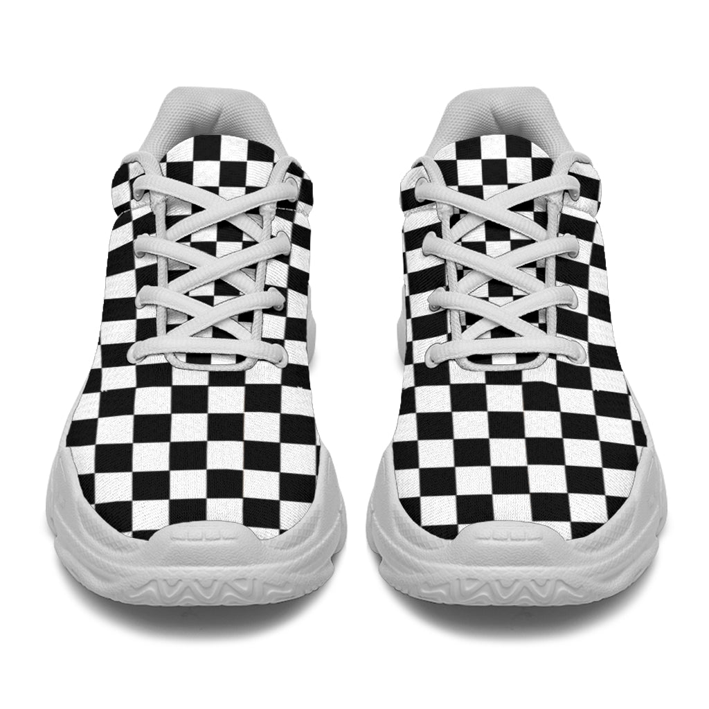 Racing Checkered Chunky Sneakers