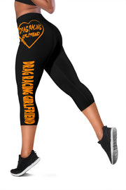 Drag Racing Girlfriend Heart Women's Capris