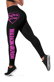 Drag Racing Girlfriend Heart Leggings