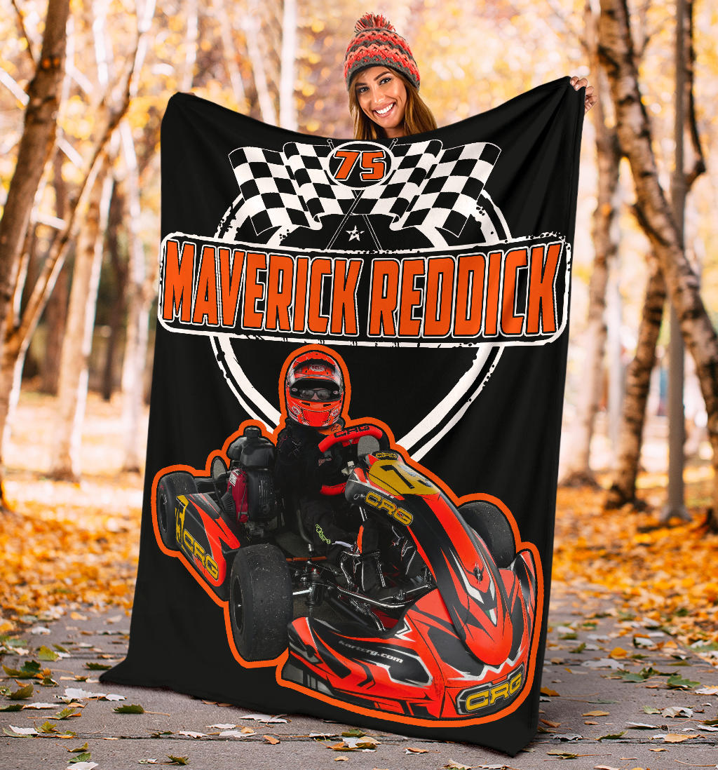 Custom Maverick Reddick Blanket