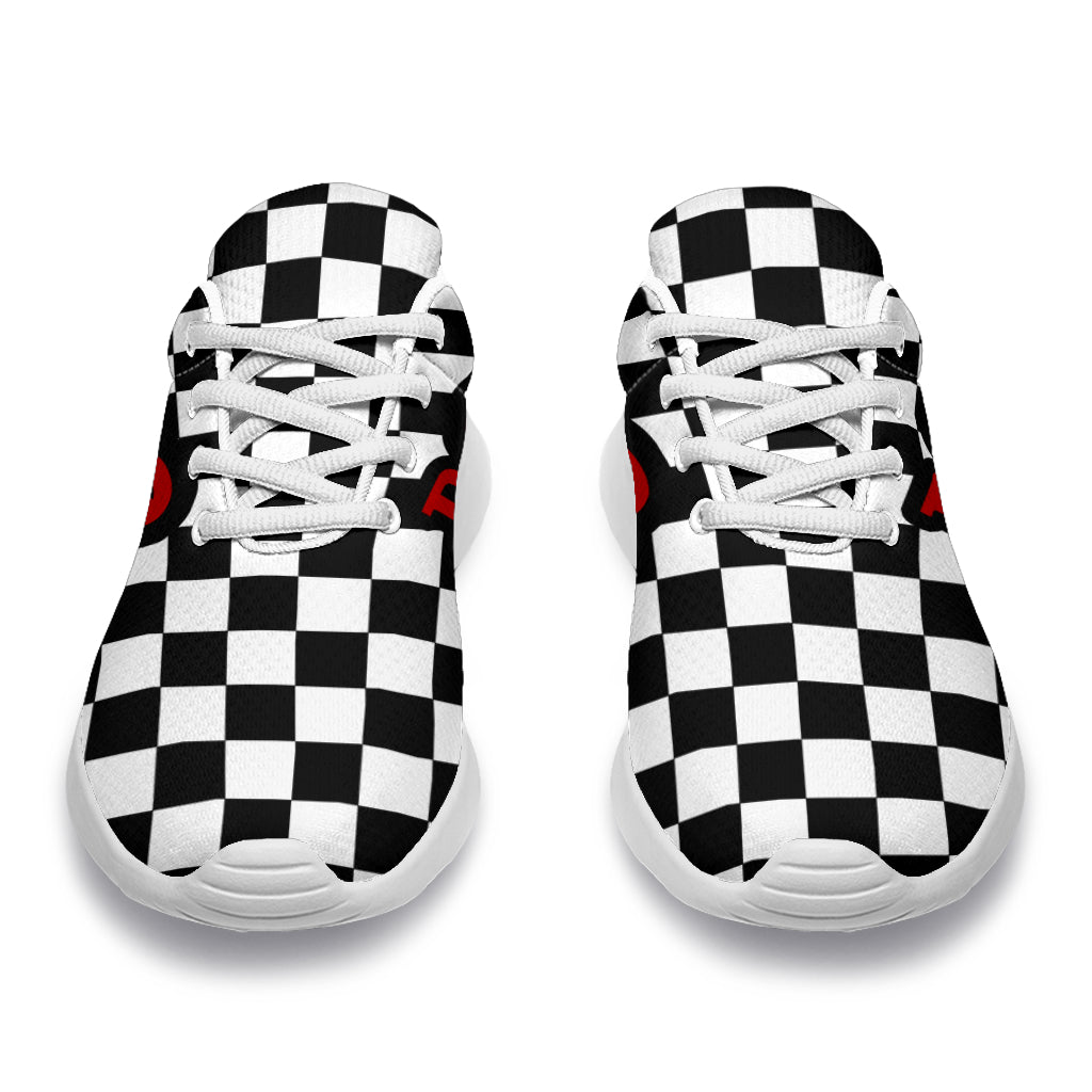 Custom Racing Checkered Sneakers