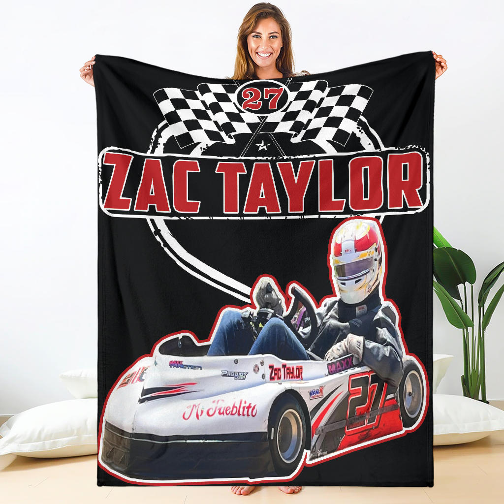 Custom Go-Kart Racing Blanket