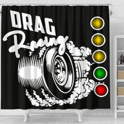 Drag Racing Shower Curtain