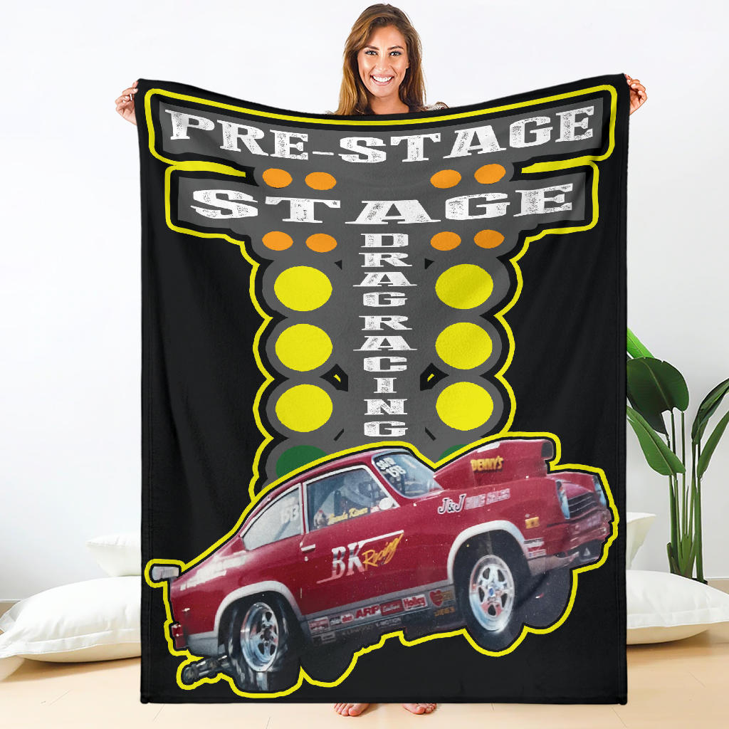 Custom Drag Racing Blanket V8