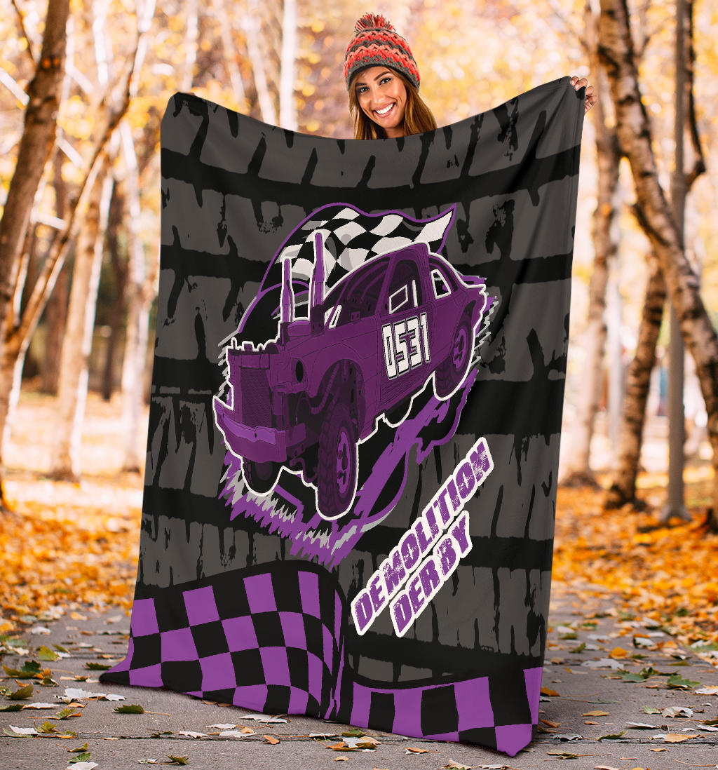 Custom demolition derby blanket N984