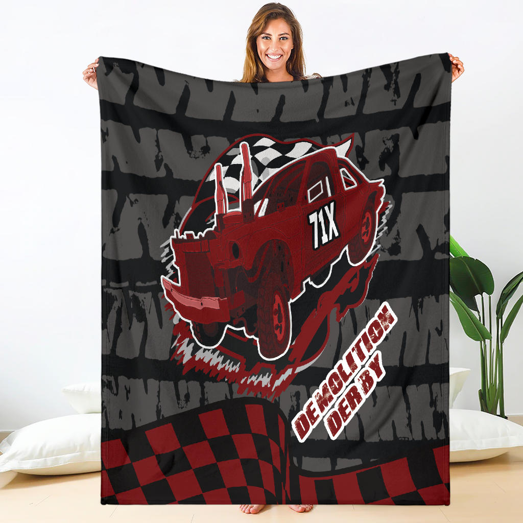 Custom demolition derby blanket N17X