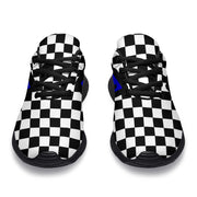 custom checkered racing sneakers