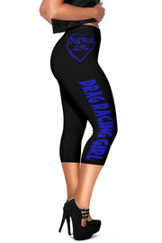 Drag Racing Girl Heart Women's Capris