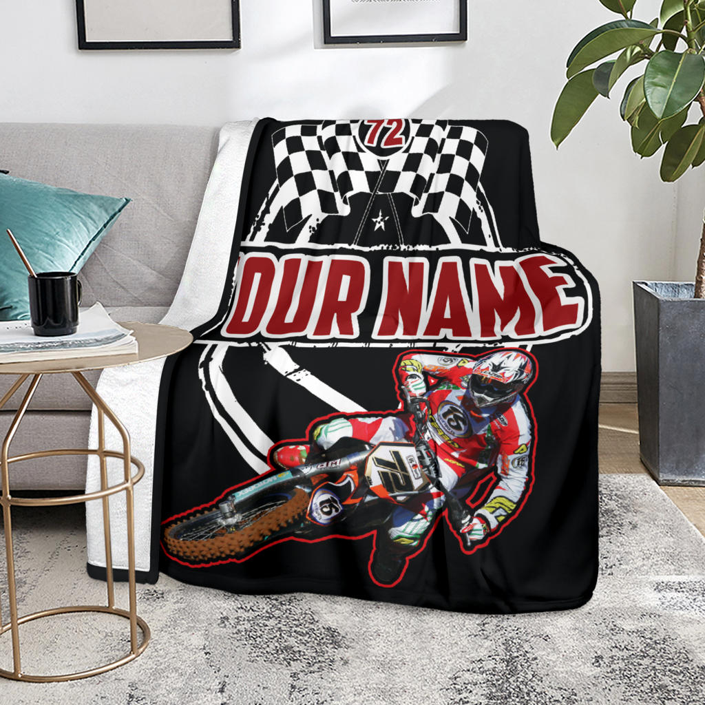 Custom Motocross Blanket