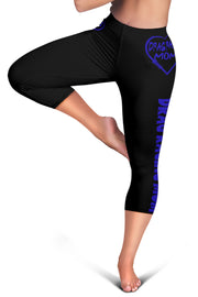 Drag Racing Mom Heart Women's Capris