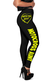 Motocross Aunt Heart Leggings