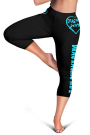 Drag Racing Wife Heart Women's Capris