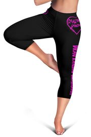 Drag Racing Grandma Heart Women's Capris